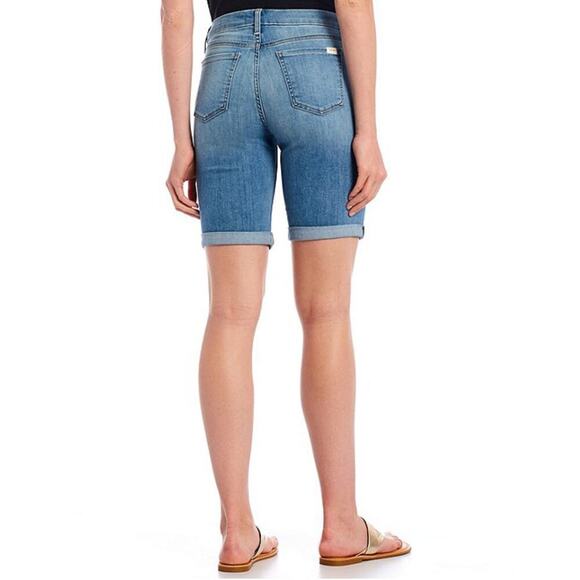 New JEN7 by 7 For All Mankind's Rolled Cuffs Denim Bermuda Shorts - Picture 4 of 9
